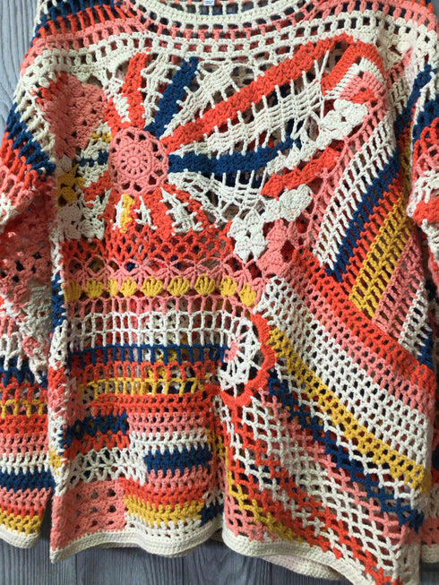 Johnny Was Crochet Sweater Size Large